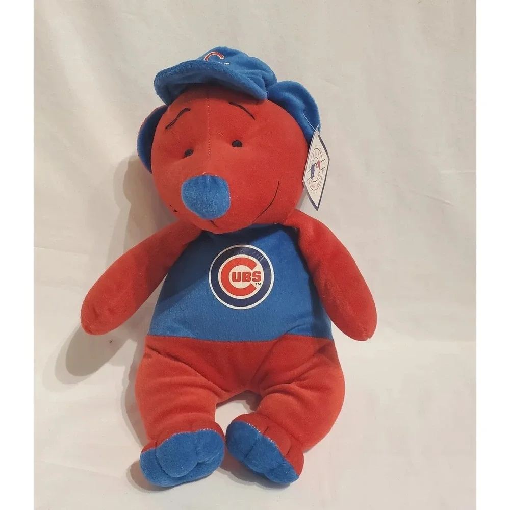 Chicago Cubs Plush Bear Good Stuff MLB Baseball Red With Baseball Cap 2006‎ Tags